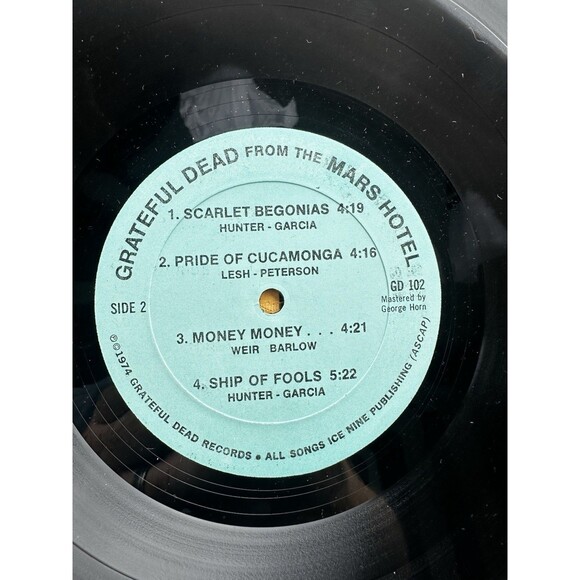 Grateful Dead From The Mars Hotel Vinyl Record 1974 Gd-102 Vtg 33 Rpm Lp - Picture 14 of 14